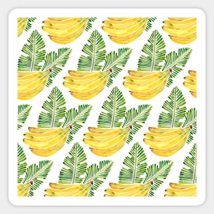 Green Bananas Pattern Sticker